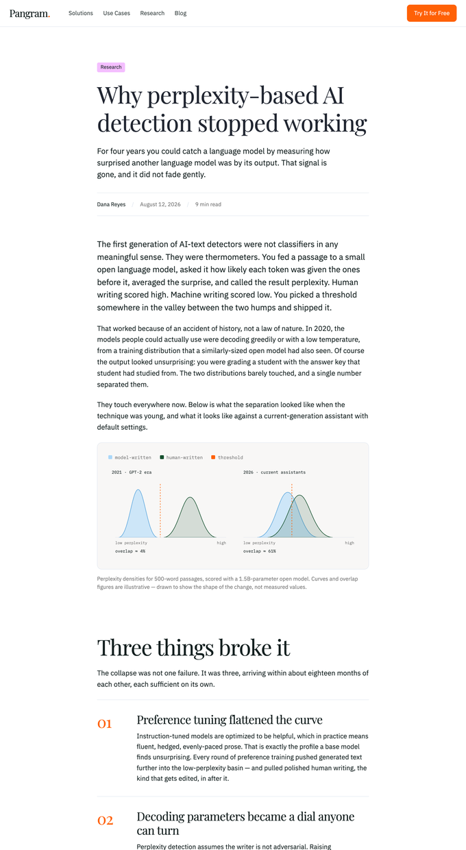 The article page built by o-low